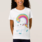 Unicorn en Rainbow Girl T-shirt (Voorkant)