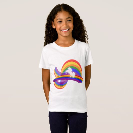 UNICORN EN RAINBOW T-SHIRT (Voorkant volledig)