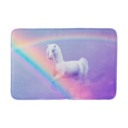 Unicorn en regenboog badmat (Voorkant)