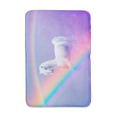 Unicorn en regenboog badmat (Voorkant Verticaal)