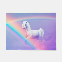 Unicorn en regenboog deurmat