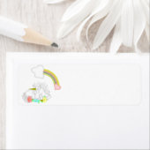 Unicorn en regenboog etiket (Insitu)