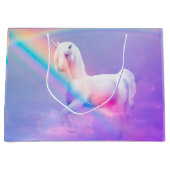 Unicorn en regenboog groot cadeauzakje (Voorkant)