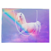 Unicorn en regenboog groot cadeauzakje (Achterkant)