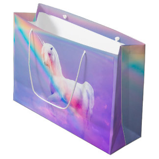Unicorn en regenboog groot cadeauzakje