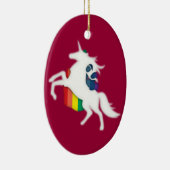 Unicorn en regenboog keramisch ornament (Rechts)