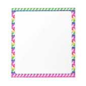 Unicorn en regenboog notitieblok (Voorkant)