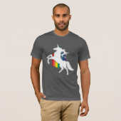 Unicorn en regenboog t-shirt (Voorkant volledig)
