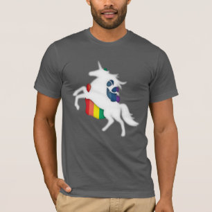 Unicorn en regenboog t-shirt