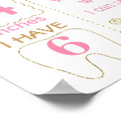 Unicorn en regenboogboord poster (Hoek)