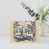 Unicorn en Stag Briefkaart (Staand voorkant)