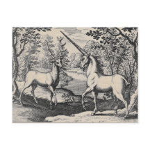 Unicorn en Stag in het Magische Bos
