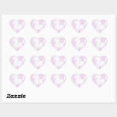 Unicorn en Stars Birthday Hart Sticker (Vel)