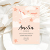 Unicorn en Stars Birthday Kaart