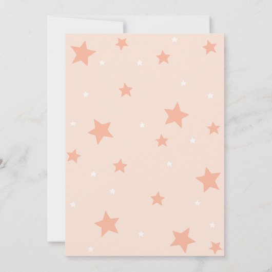 Unicorn en Stars Birthday Kaart (Achterkant)