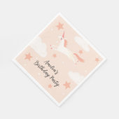 Unicorn en Stars Birthday Servet (Hoek)