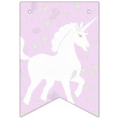 Unicorn en Stars Birthday Vlaggetjes (Eerste vlag)