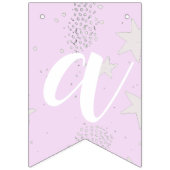 Unicorn en Stars Birthday Vlaggetjes (Derde vlag)