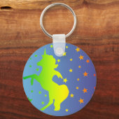 " Unicorn en Stars " Sleutelhanger (Voorkant)