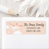 Unicorn en sterren etiket (Insitu)