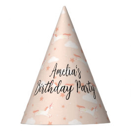 Unicorn en sterren feesthoedjes