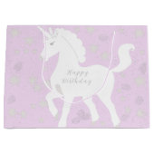 Unicorn en sterren groot cadeauzakje (Voorkant)