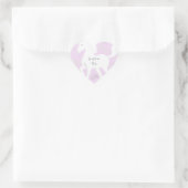 Unicorn en sterren hart sticker (Tas)