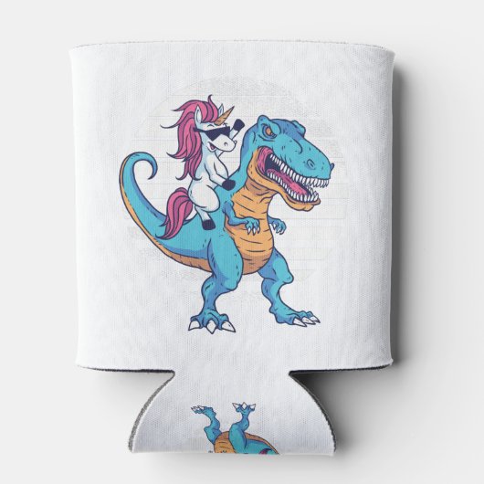 Unicorn en T-Rex Blikjeskoeler (Achterkant)
