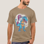 Unicorn en T-Rex T-shirt (Voorkant)