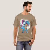 Unicorn en T-Rex T-shirt (Voorkant volledig)