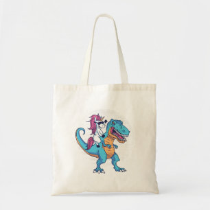 Unicorn en T-Rex Tote Bag