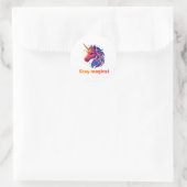 Unicorn Energy Ronde Sticker (Tas)