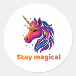 Unicorn Energy Ronde Sticker