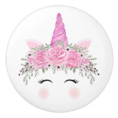 Unicorn face Ceramic Pull Keramische Knop (Voorkant)