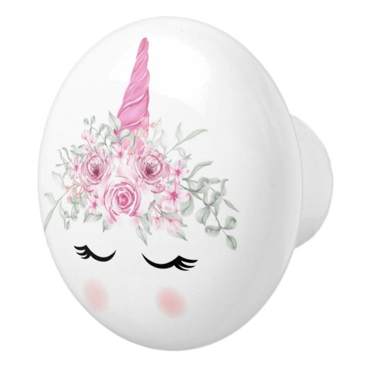 Unicorn face Ceramic Pull Keramische Knop (Rechts)