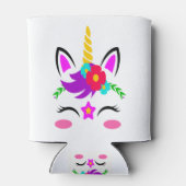 Unicorn Face Design Blikjeskoeler (Achterkant)