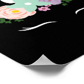 Unicorn Face Eyelashes Halloween Costume With Flow Poster (Hoek)