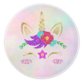 Unicorn Face Keramische Knop (Voorkant)