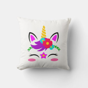 Unicorn Face Kussen