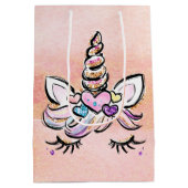 Unicorn Face Medium Cadeauzakje (Achterkant)