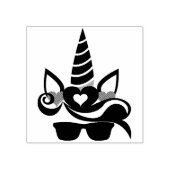 Unicorn Face Rubberstempel (Afrduk)