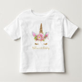 Unicorn Face Ruffle T-Shirt (Voorkant)