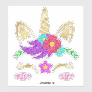 Unicorn Face Sticker