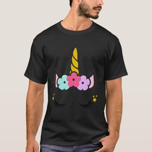 Unicorn Face T-shirt (Voorkant)