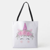 Unicorn Face Tote Bag (Voorkant)