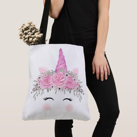 Unicorn Face Tote Bag (Dichtbij)