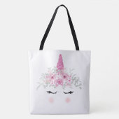 Unicorn Face Tote Bag (Voorkant)