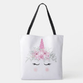 Unicorn Face Tote Bag (Achterkant)