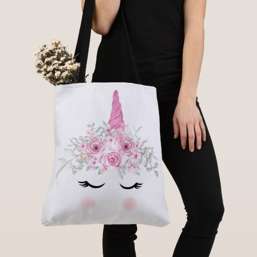 Unicorn Face Tote Bag (Dichtbij)