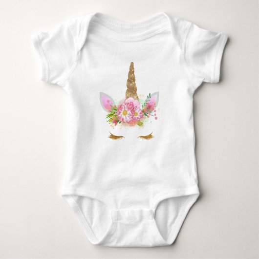 Unicorn Face Tutu Outfit Romper (Voorkant)